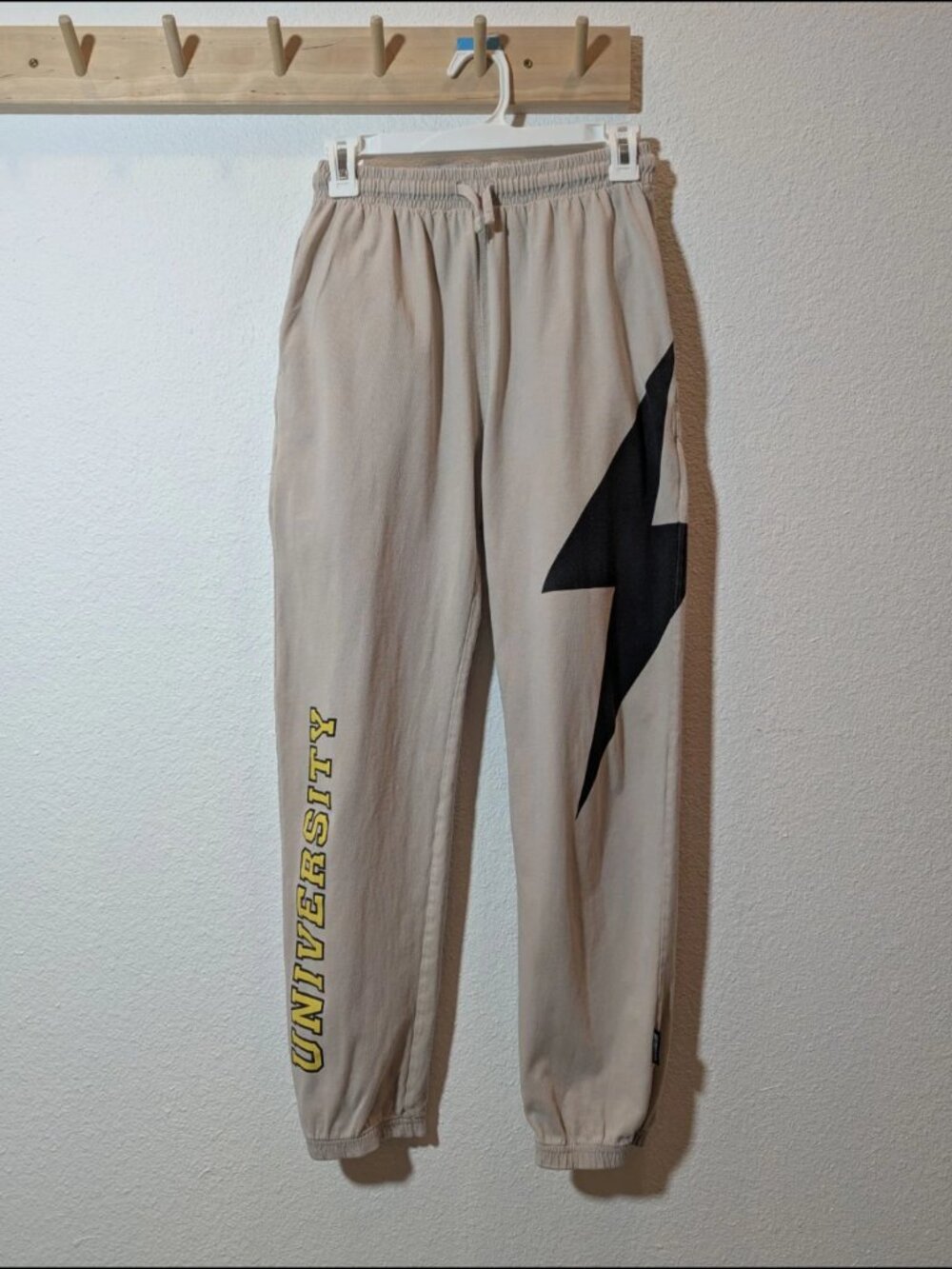 Nununu light baggy cotton pant - lightning ⚡ university